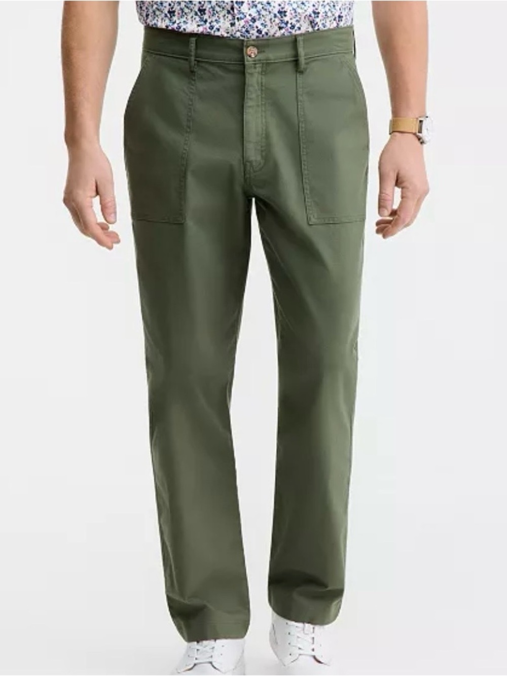Club Room - Cotton Blend Relaxed Utility Pants